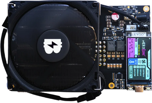 NerdMiner NerdQaxe+ 2.5Th 比特币挖矿设备